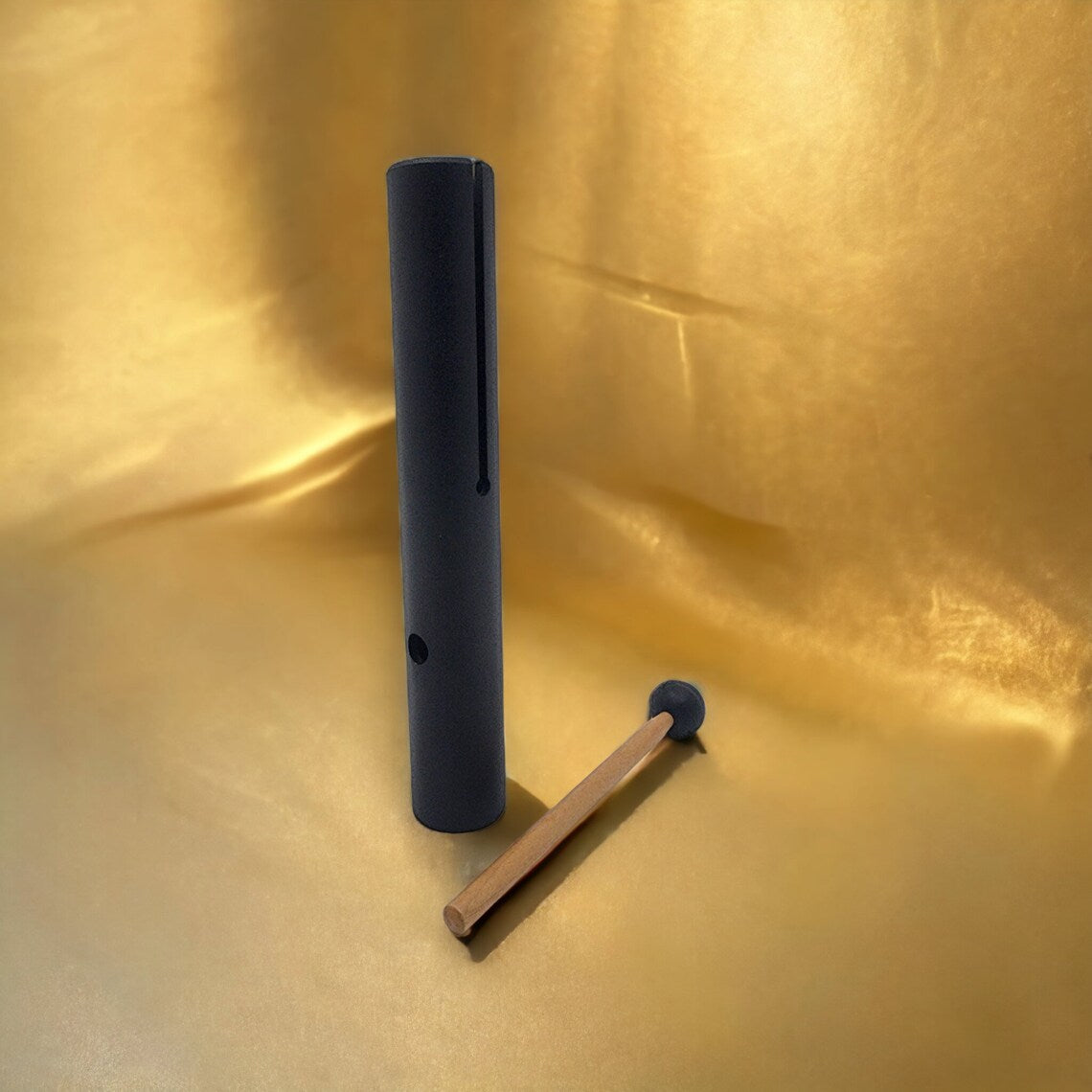 Black Vibra-Tone Thymus Chakra Wah Wah Tube - Captivating Sound and Chakra Balance
