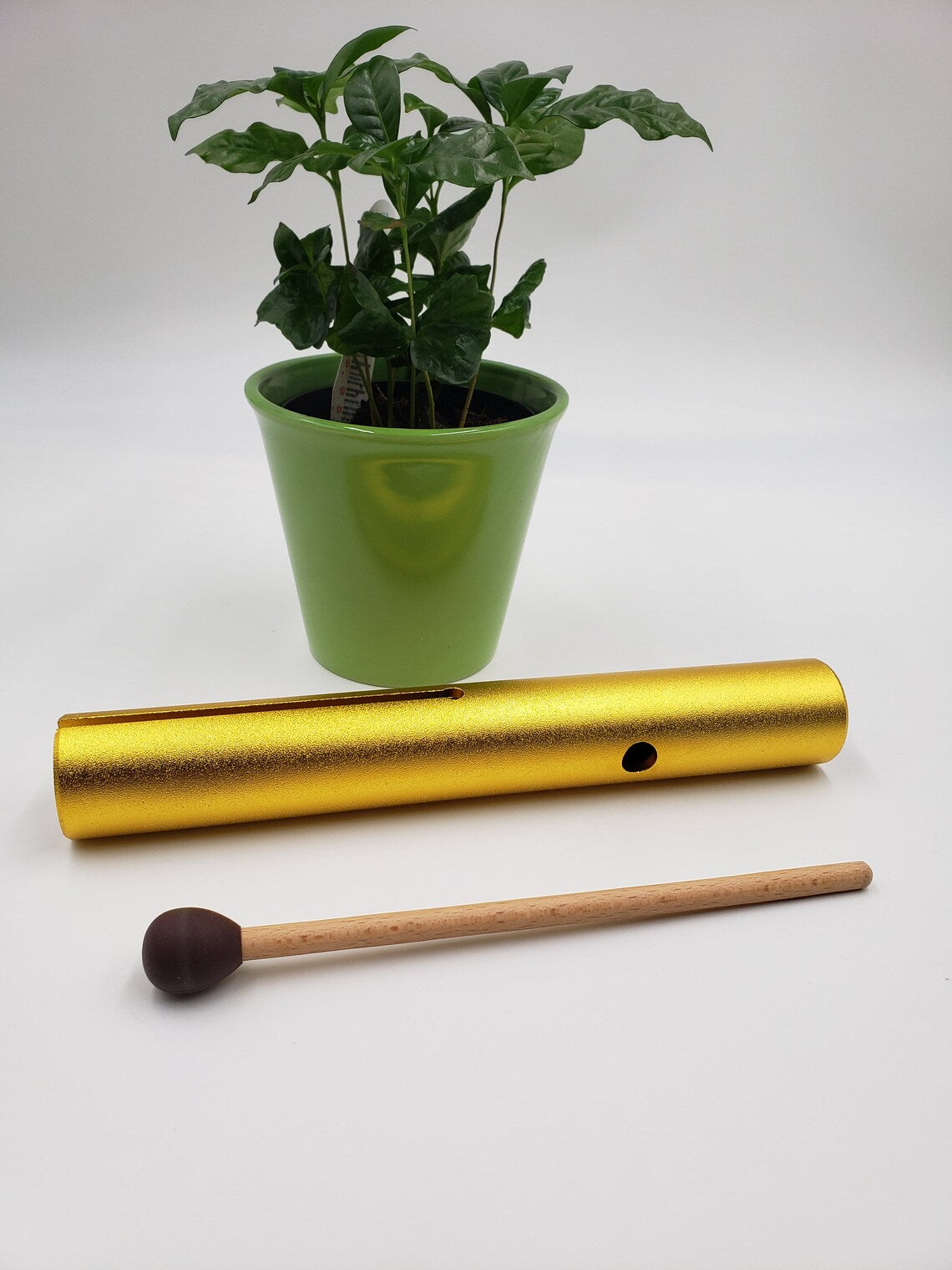 Gold Vibra-Tone E Note Solar Plexus Chakra Wah Wah Tube to Harmonize Your Inner Power Sound Healing Meditation - Thecosmicaccess