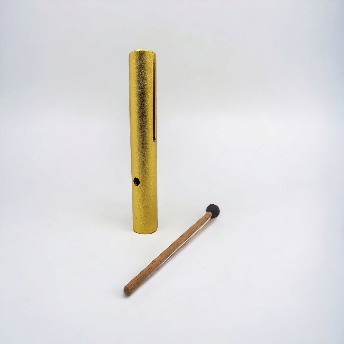 Gold Vibra-Tone E Note Solar Plexus Chakra Wah Wah Tube to Harmonize Your Inner Power Sound Healing Meditation