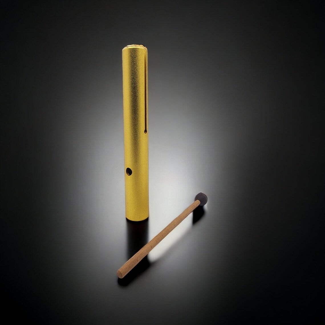 Gold Vibra-Tone E Note Solar Plexus Chakra Wah Wah Tube to Harmonize Your Inner Power Sound Healing Meditation