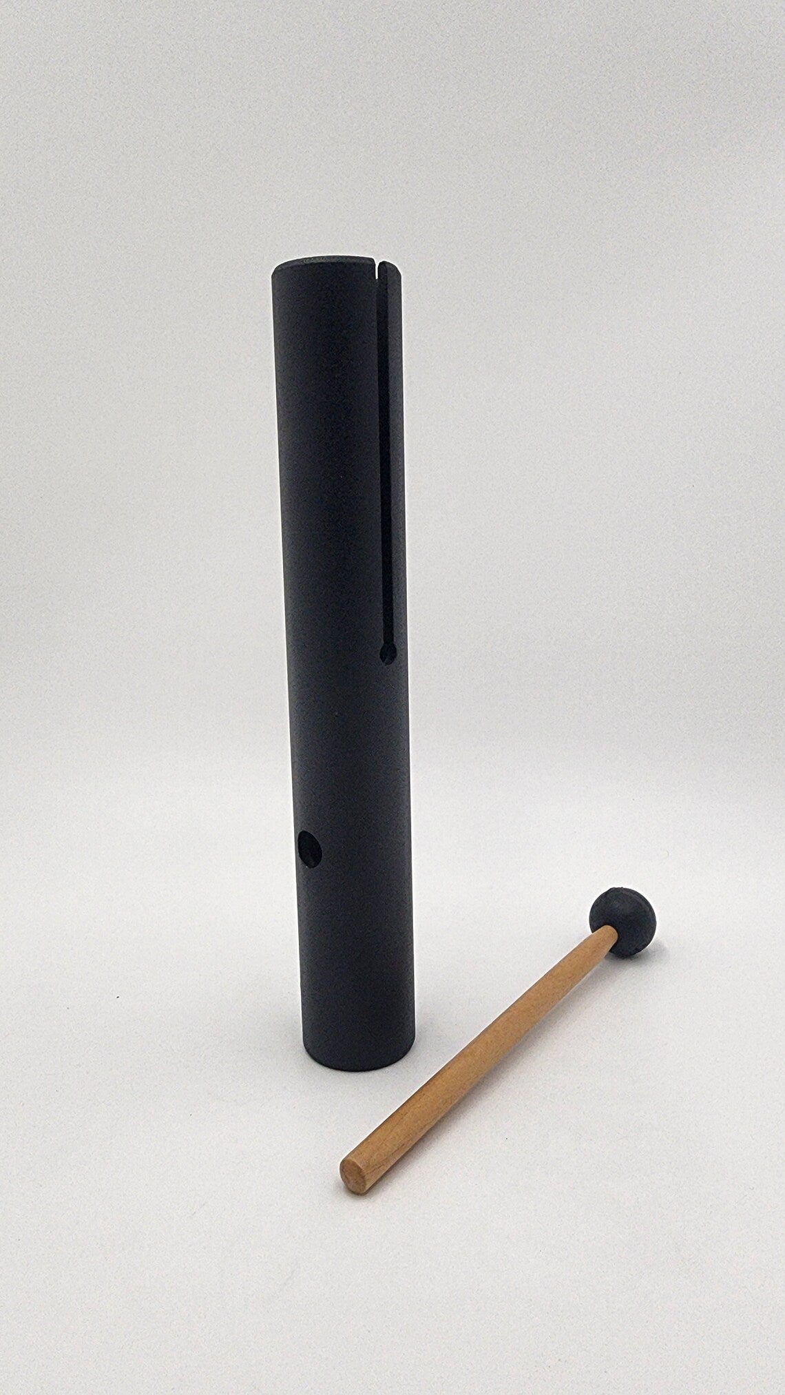 Black Vibra-Tone Thymus Chakra Wah Wah Tube - Captivating Sound and Chakra Balance - Thecosmicaccess