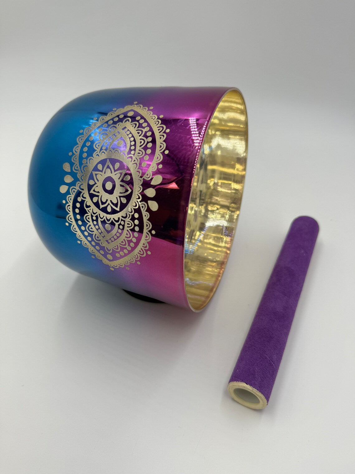 Alchemy 432Hz Perfect Pitch 6" B Note Singing bowl with Suede Mallet and O-Ring - Thecosmicaccess