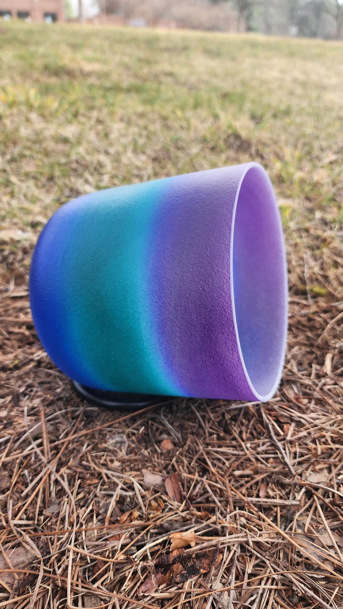 432Hz Enchanting Amethyst Aurora Symphony Chakra Crystal Singing Bowl with Striker and O-ring - Thecosmicaccess