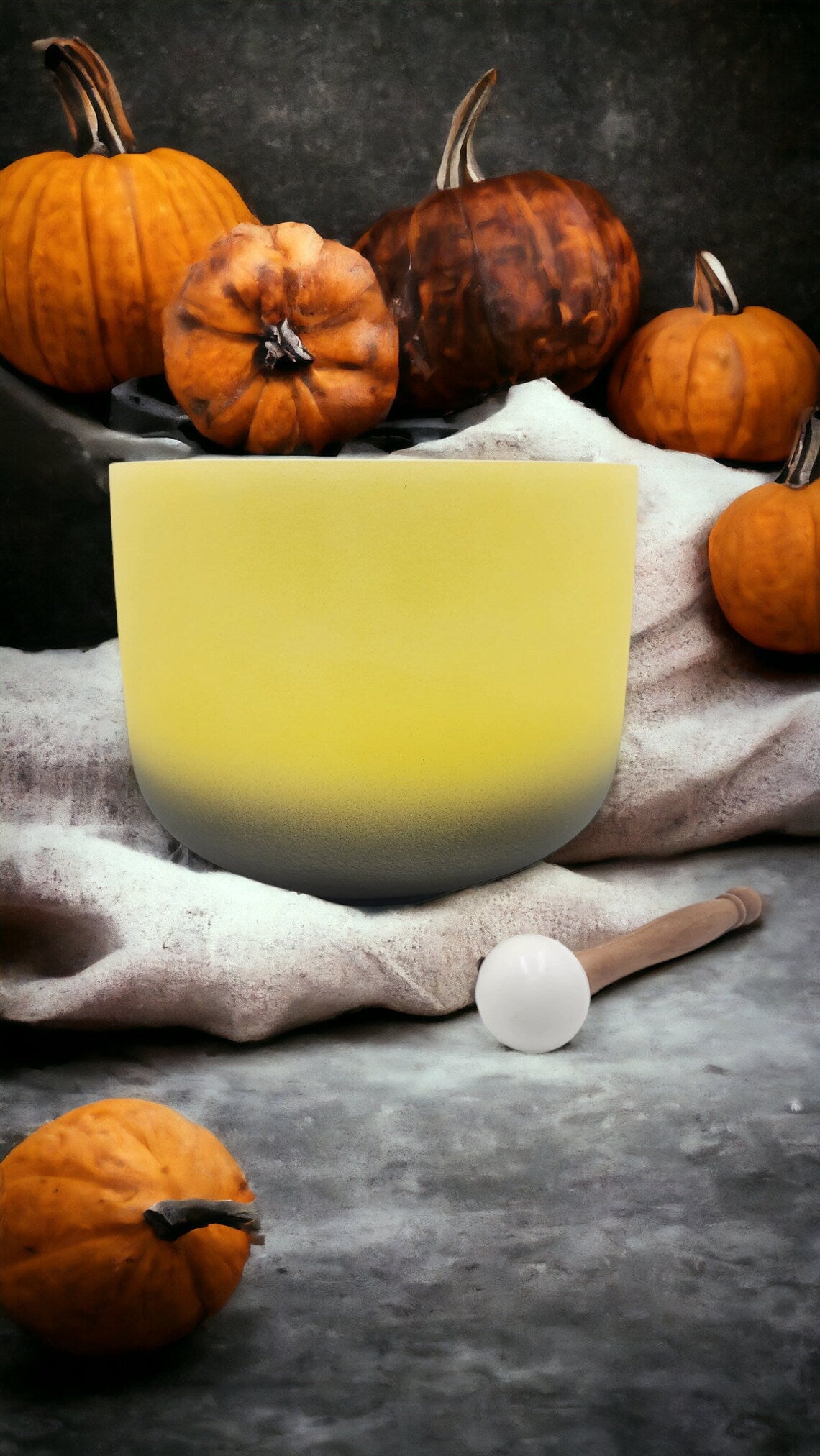 Golden Onyx Serenity 432Hz Perfect Pitch D note Crystal Singing Bowl with Padded Secure Case, A Striker and an O-ring - Thecosmicaccess