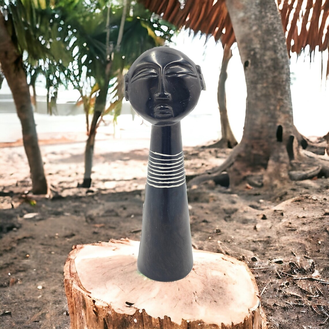 Authentic Vintage Akuaba Fertility Dolls: Akan Craftsmanship from Ghana's Fantis and Ashantis - Mint Condition Estate Sale Treasures - Thecosmicaccess