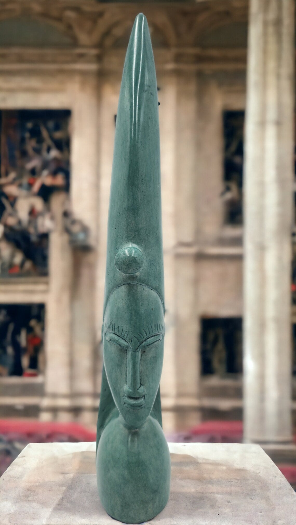 Rare Vintage Antique Legacy of the Ancestors: Rare African Arrowhead King Sculpture - Thecosmicaccess
