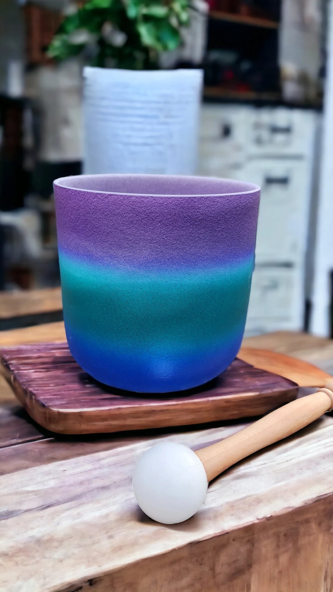 432Hz Enchanting Amethyst Aurora Symphony Chakra Crystal Singing Bowl with Striker and O-ring - Thecosmicaccess