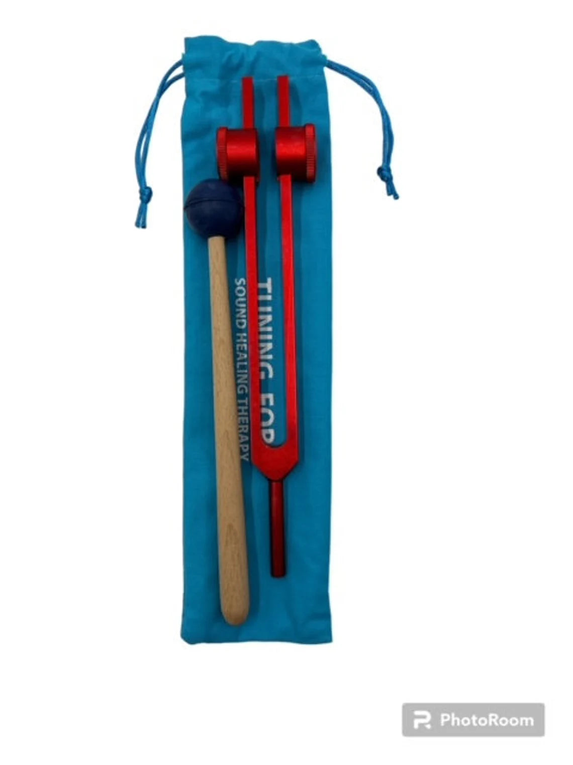 Red Earth Star 68.05 Hz Tuning Fork With Pouch and Mallet - Thecosmicaccess