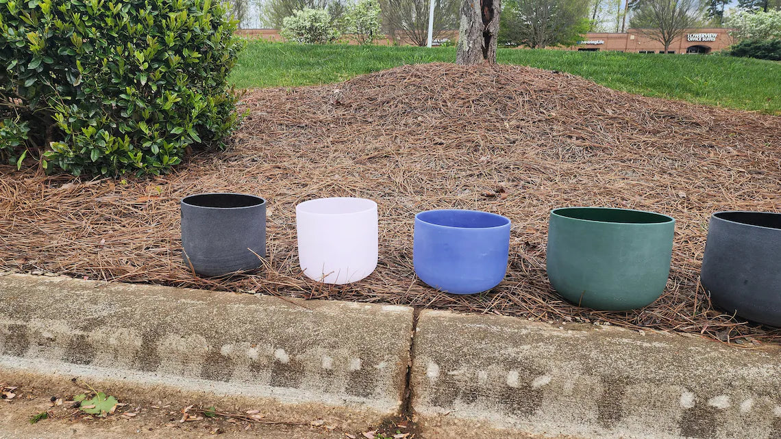 Solfeggio Gem Fused Crystal Singing Bowl 6 Set in Sapphire, Obsidian, Rose, Emerald, Citrine, Lapis Lazuli 174/285/396/639/417/528Hz - Thecosmicaccess