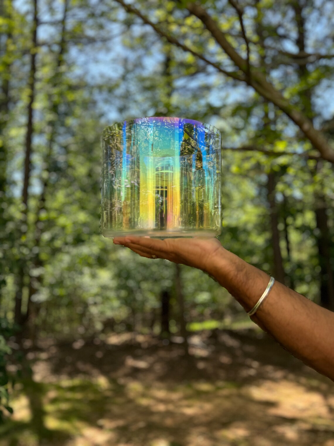 Soulful 432Hz Crystal Singing Bowls Set of 8, Infused with Cosmic Clear Aurora Lights and Chakra Crystal Alignment for Spiritual Awakening - Thecosmicaccess