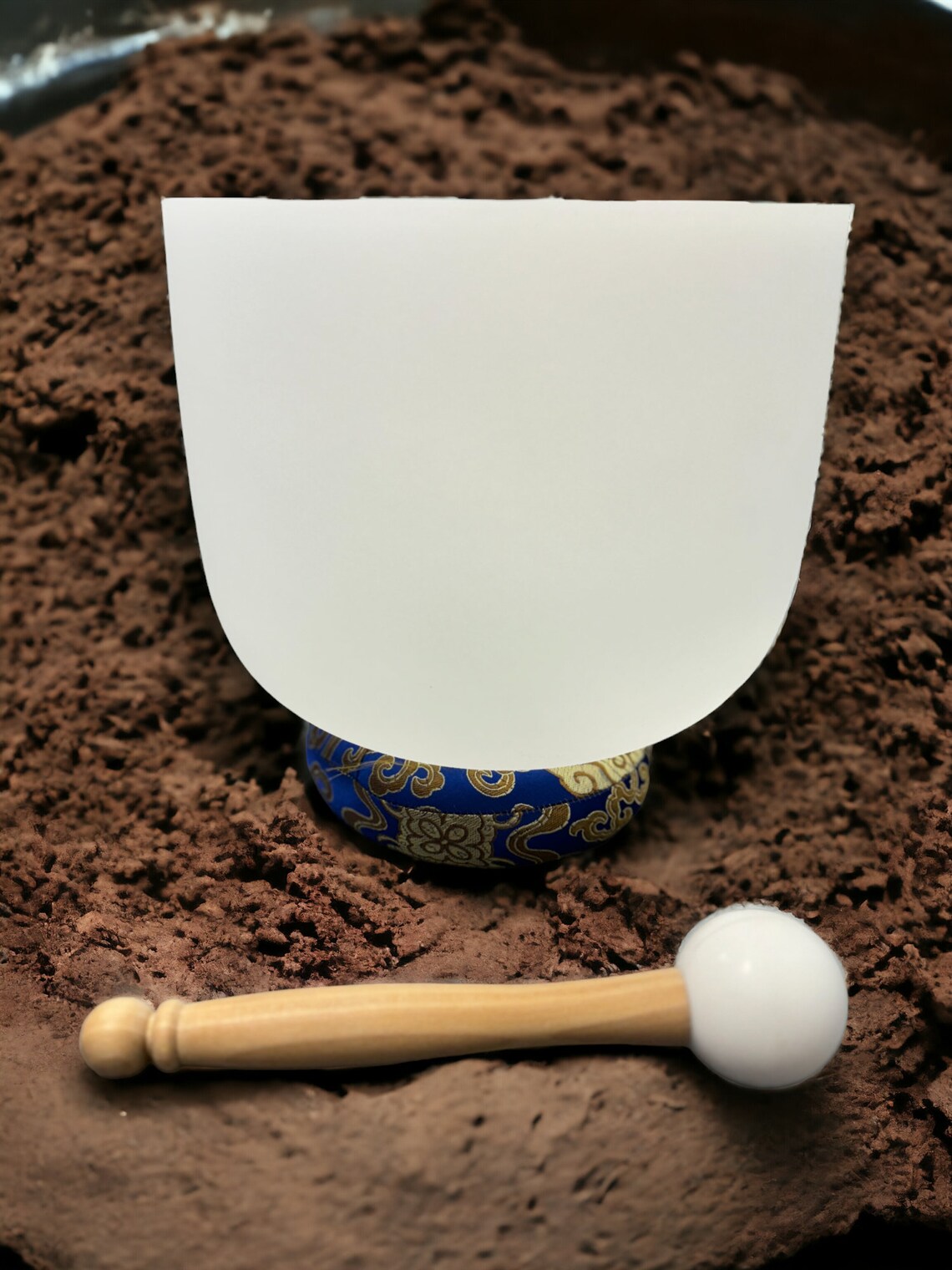 Serenity in Sound: White Quartz Crystal Singing Bowl for Chakra Balancing and Meditation Practices - Thecosmicaccess