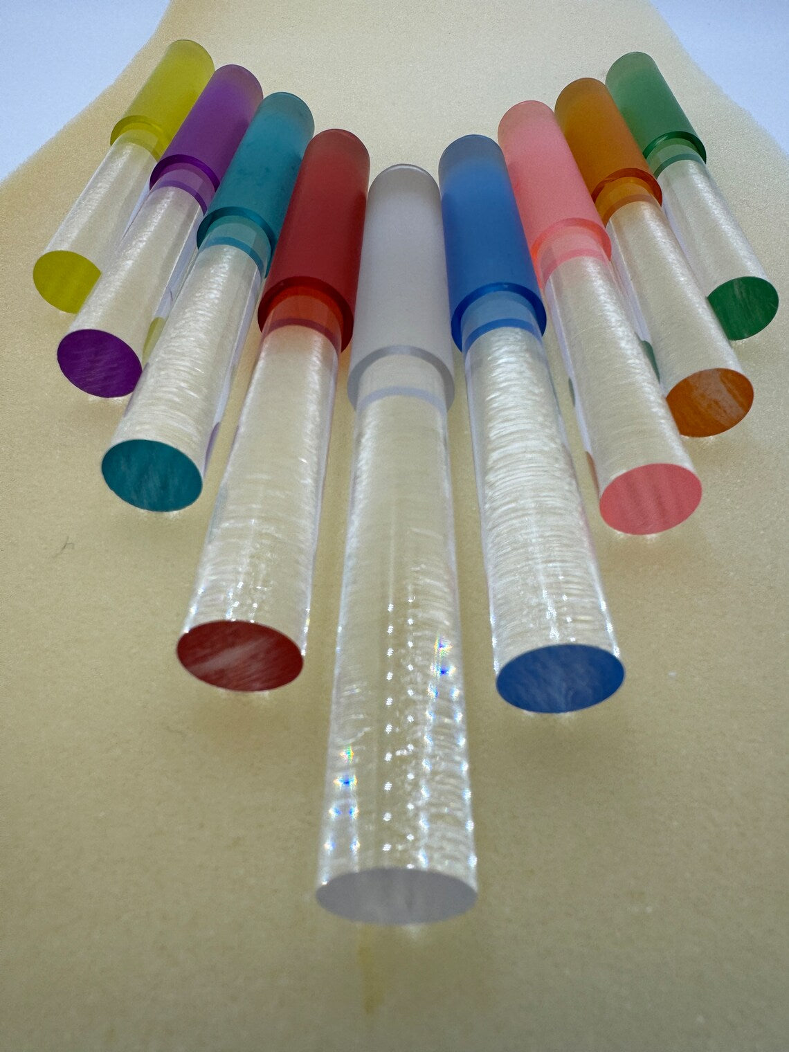 Colorful Crystal Mallet Collection for Crystal Singing Bowls - Choose Your color