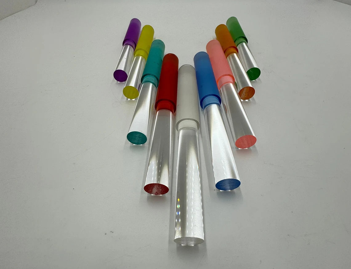 Colorful Crystal Mallet Collection for Crystal Singing Bowls - Choose Your color