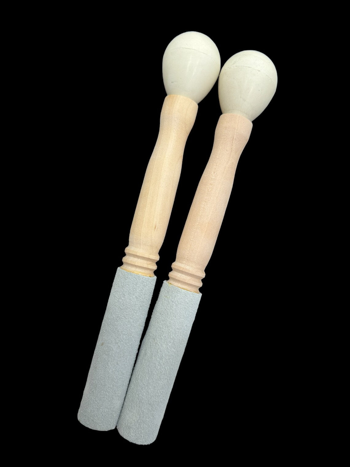 Crystal Singing Bowl Mallet Collection: Rubber, Bamboo, Suede and Combination of Rubber and Suede Mallets for Crystal Singing Bowls - Thecosmicaccess