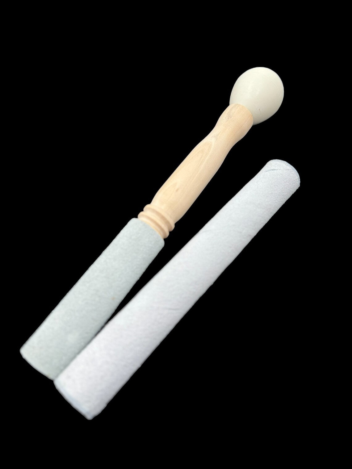 Crystal Singing Bowl Mallet Collection: Rubber, Bamboo, Suede and Combination of Rubber and Suede Mallets for Crystal Singing Bowls - Thecosmicaccess