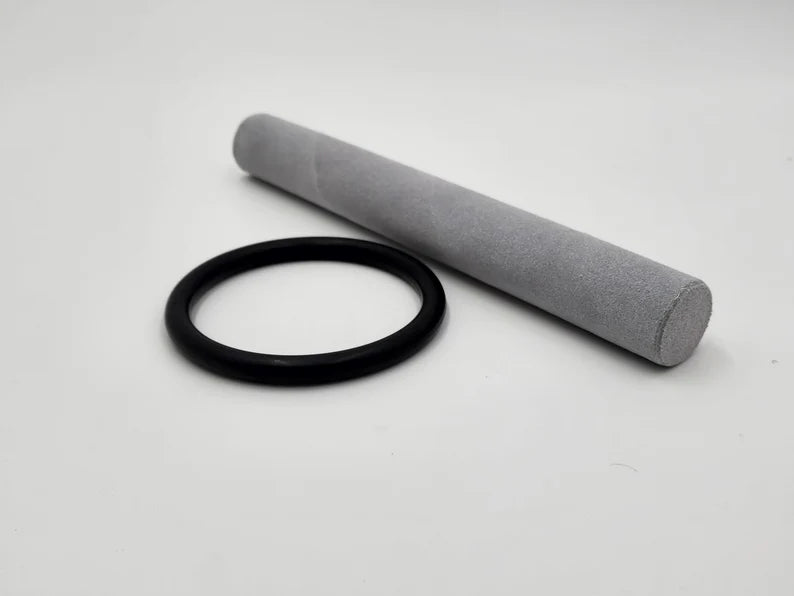 Rare 8" G Note Throat Chakra Citrine Gem Fused Crystal Singing Bowl - Handmade Meditation Bowl for Healing and Relaxation with Padded Bag