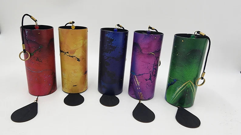 Jeweled Color 4 Season Chimes - Embrace The Essence of Spring, Summer, Autumn, and Winter - Transform Your Space with Enchanting Melodies - Thecosmicaccess