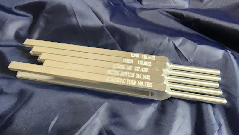 Healing Harmonies: Embrace Transformation with the Geomagnetic Field, Apsisis Rotation, Chiron, Surreal Day, and Pluto Tuning Fork Set - Thecosmicaccess