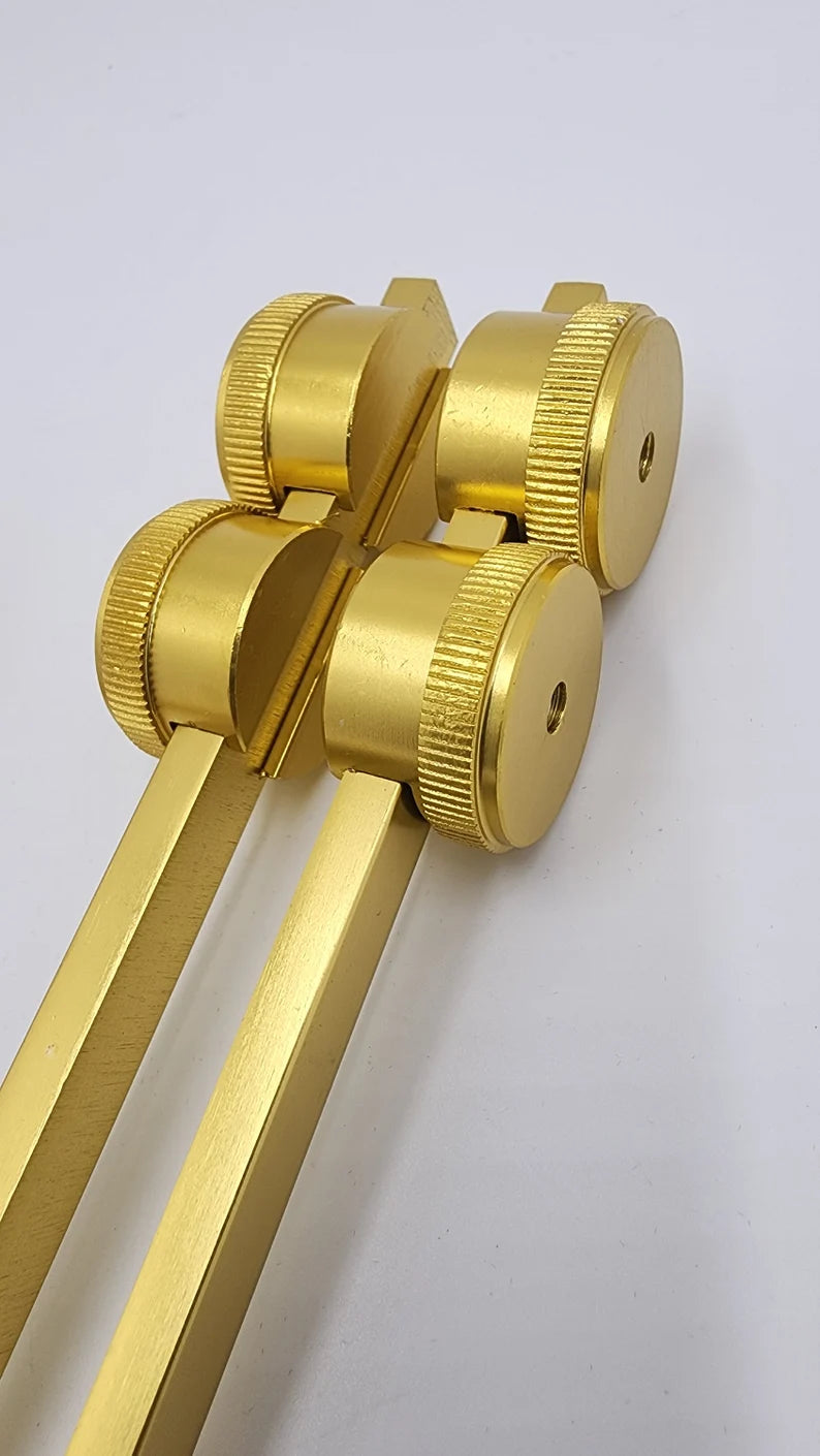 Weighted Tuning Fork Gold Color Set for Sinus Infection Relief - Harmonize Your Well-Being with Serene Sound Therapy - Thecosmicaccess