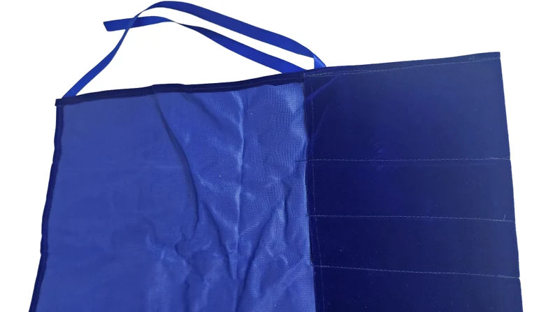 Blue Color Tuning Fork Holding Velvet Fabric Pouch Bag - Style 9 or 15 - Strong Stitching, Additional Striker Pocket - Thecosmicaccess