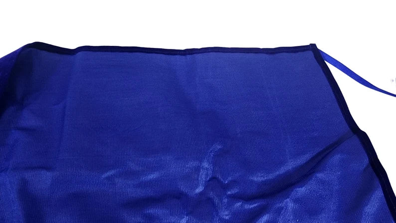 Blue Color Tuning Fork Holding Velvet Fabric Pouch Bag - Style 9 or 15 - Strong Stitching, Additional Striker Pocket - Thecosmicaccess