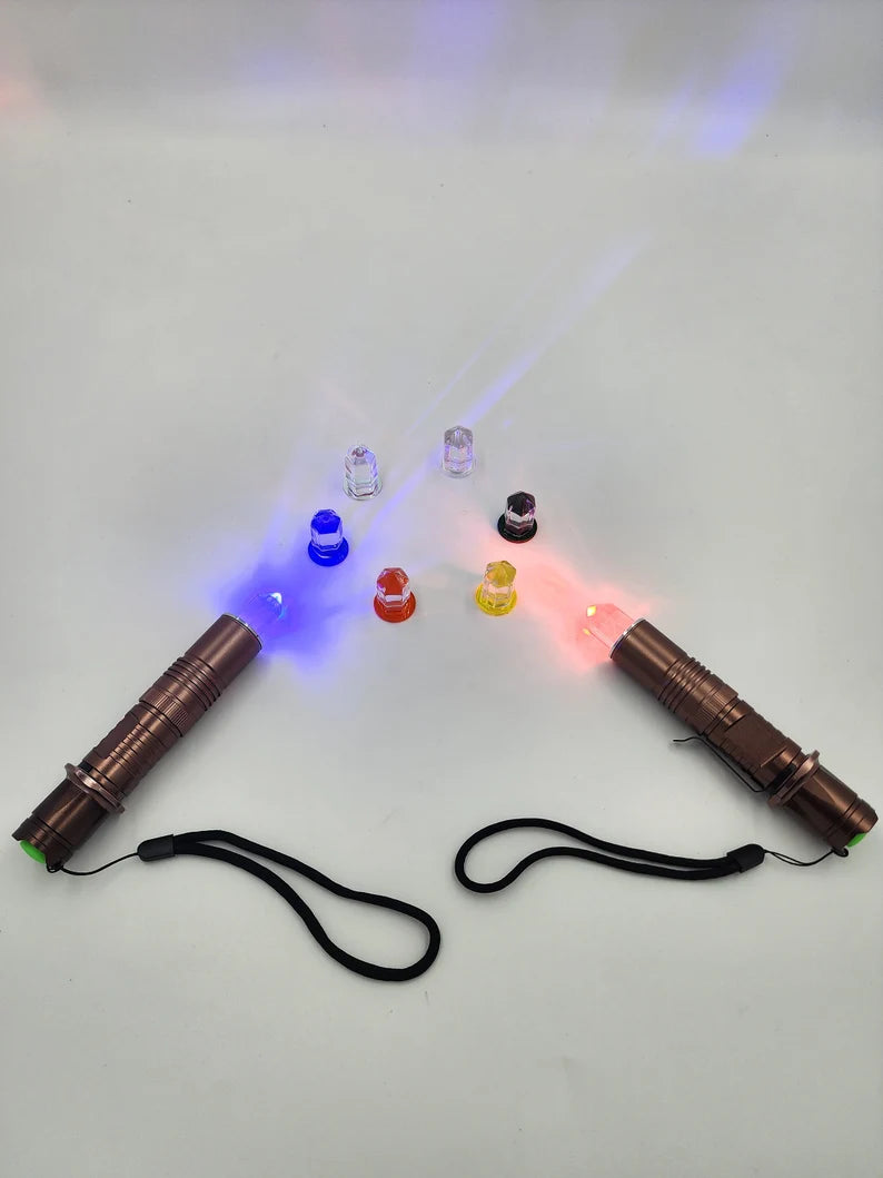 Yantra Chromatic Radionic Crystal Light Color Healing Torch for Chakra Balance and Alignment with 8 Color Chakra Heads and a Secured Case - Thecosmicaccess