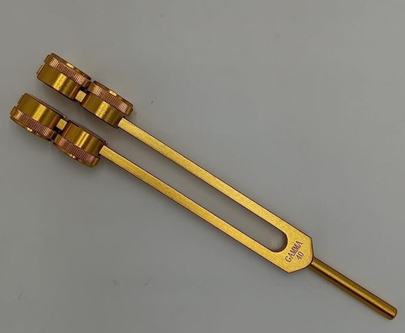 Elevate Your Mind: Gamma Therapeutics 40Hz Weighted Tuning Fork with Mallet and Velvet Bag - Thecosmicaccess