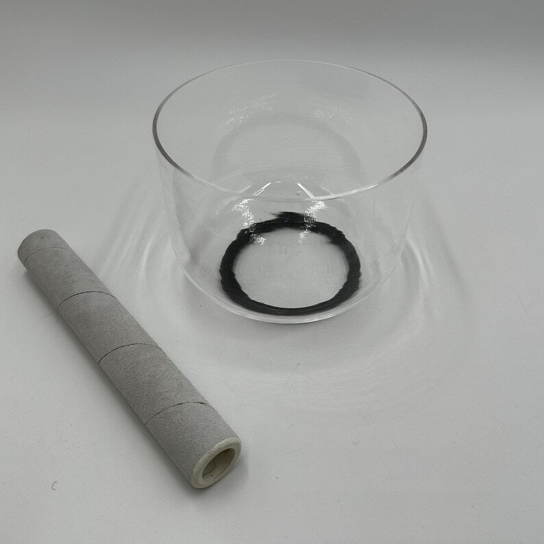 6" A Note Perfect Pitch Crystal Clear Singing Bowl - Harmonize Your Being with Tranquil Resonance - Handcrafted Sound Healing Instrument - Thecosmicaccess