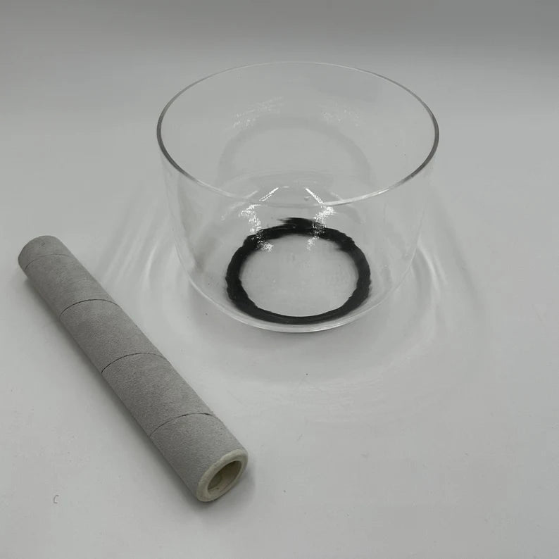 6" A Note Perfect Pitch Crystal Clear Singing Bowl - Harmonize Your Being with Tranquil Resonance - Handcrafted Sound Healing Instrument - Thecosmicaccess