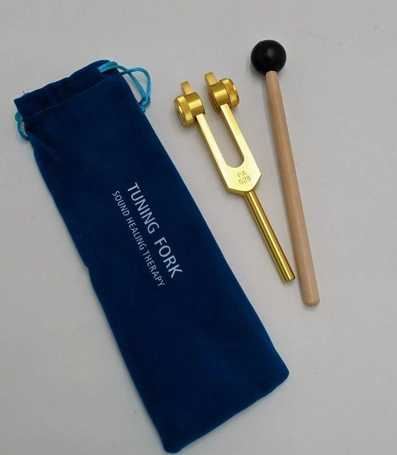 Weighted Gold 528 Hz FA part of Solfeggio Tuning Fork Healing Sound Therapy - Thecosmicaccess