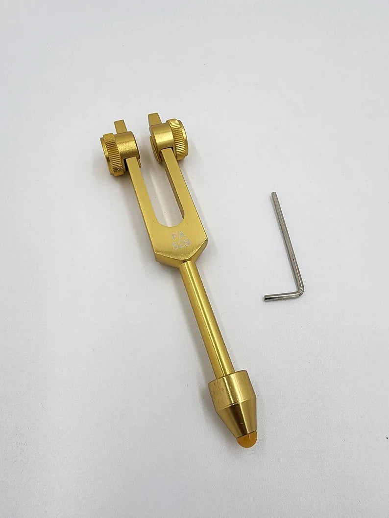 Weighted Gold 528 Hz FA part of Solfeggio Tuning Fork Healing Sound Therapy - Thecosmicaccess