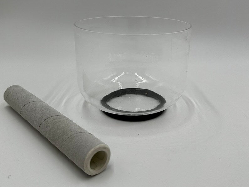 6" A Note Perfect Pitch Crystal Clear Singing Bowl - Harmonize Your Being with Tranquil Resonance - Handcrafted Sound Healing Instrument - Thecosmicaccess