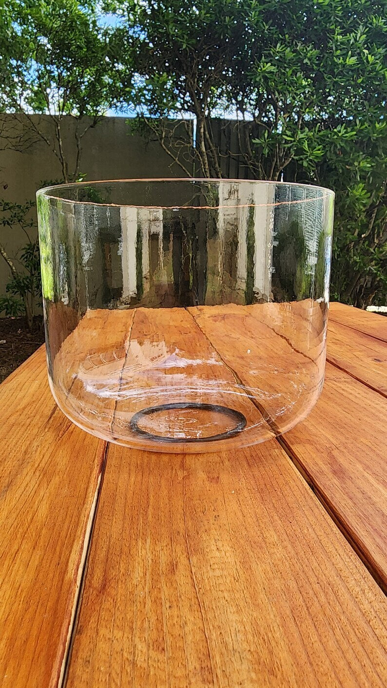 6" A Note Perfect Pitch Crystal Clear Singing Bowl - Harmonize Your Being with Tranquil Resonance - Handcrafted Sound Healing Instrument - Thecosmicaccess