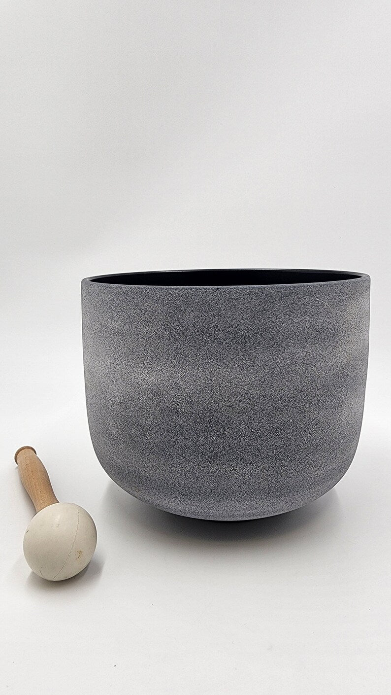 Sonic Serenity: 8" A Note Perfect Pitch Indigo Crystal Singing Bowl with Protective Case - Elevate Your Mind, Body, and Spirit - Thecosmicaccess