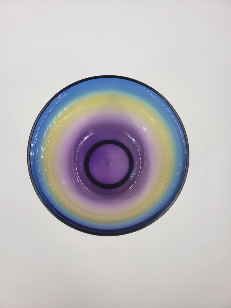 Harmony in Rainbow Hues: 440Hz 6" A Note Perfect Pitch Crystal Clear Singing Bowl - Unleash Vibrant Serenity - Thecosmicaccess