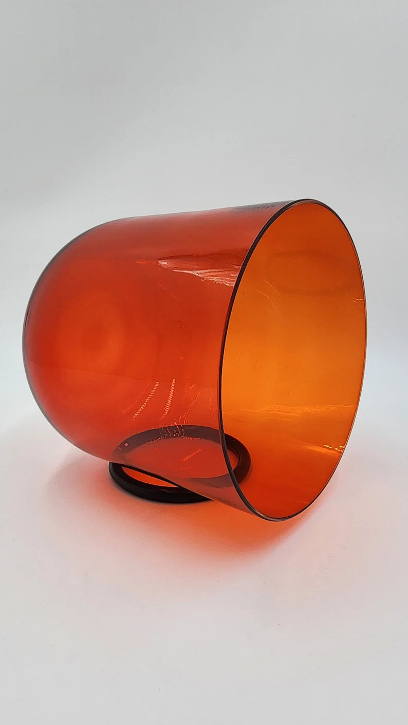 Harmony in Wine: Embrace Serenity with the 6" D# Note Perfect Pitch Wine Red Clear Crystal Singing Bowl - Thecosmicaccess