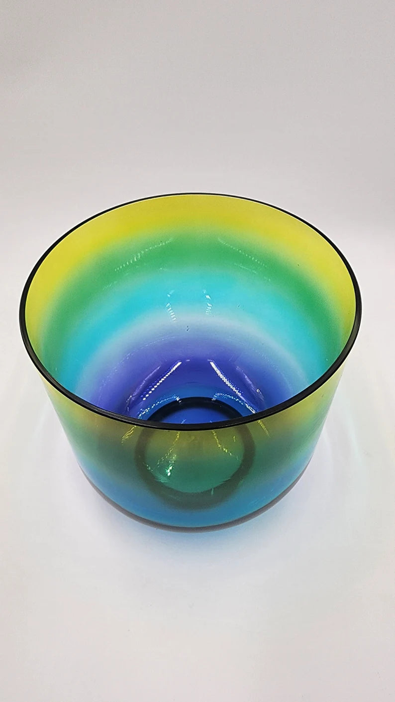 Harmonic Oasis: The Captivating Harmony of the 7" 432 Hz D# Note Perfect Pitch Citrus Breeze Harmony Clear Crystal Singing Bowl - Thecosmicaccess