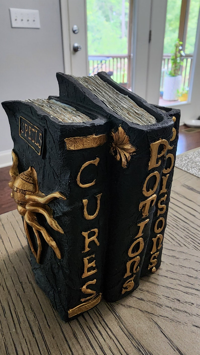 Enchanting Spellbook Tabletop Halloween Decoration - Creepy and Captivating Home Decor Piece - Thecosmicaccess