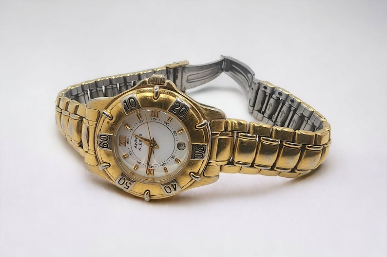 Vintage Classic Elegant Two-Tone Anne Klein Women's Watch: A Timeless Estate Sale Treasure Inbox - Thecosmicaccess
