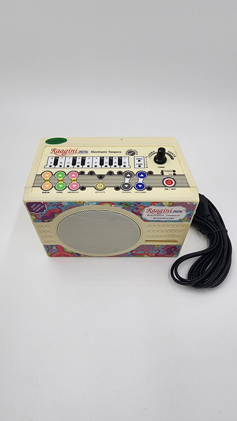 Ragini Electronic Digital Tanpura with US Plug Adaptor for Musical Exploration - Immerse Yourself in Melodic Bliss - Thecosmicaccess