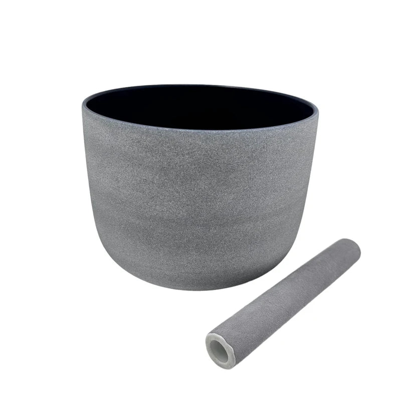 Perfect Pitch 10 inch Indigo A Note Quartz Crystal Singing Bowl includes Mallet, O ring and Secured CASE - Harmonious Serenity
