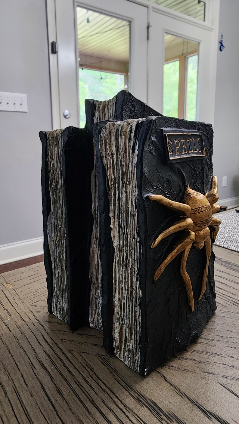 Enchanting Spellbook Tabletop Halloween Decoration - Creepy and Captivating Home Decor Piece - Thecosmicaccess