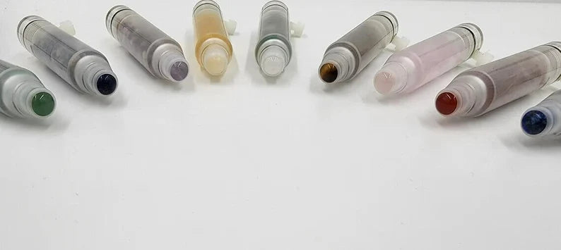 Solfeggio 9 Set Essential Oil Gem Feet Amplitudes for Acupressure, Aromatherapy - Thecosmicaccess