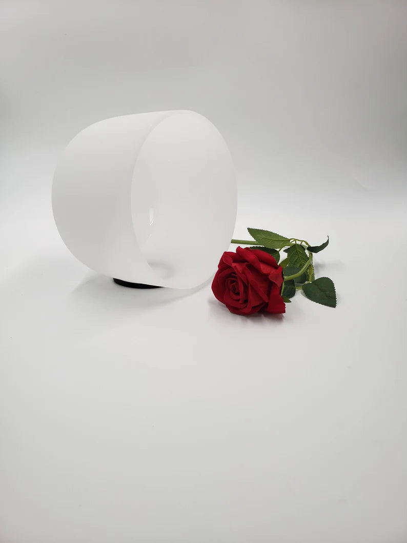 10 inch F Note White Crystal Singing Bowl with mallet, O ring and Padded CASE - Unleash the Power of Resonance