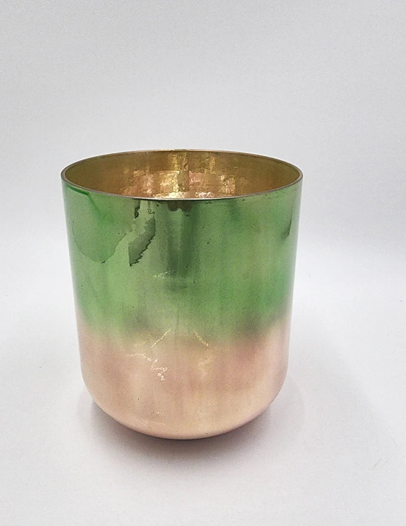 Platinum 6" F# Chakra Alchemy Crystal Singing Bowl - High Heart & Sacral Alignment with Utah Hot Springs and Ocean Gold Energies