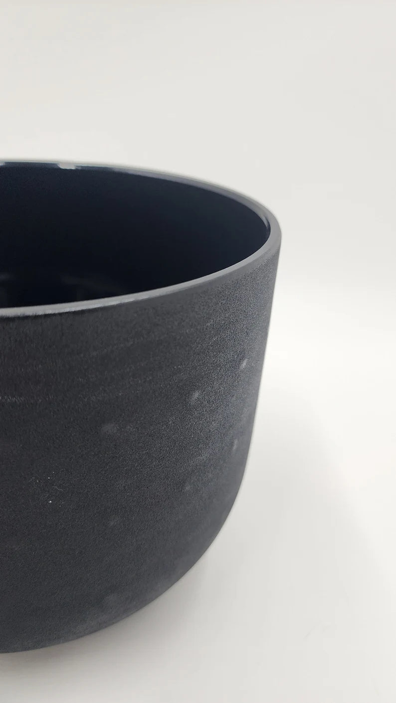 Serenity Resonance: A Note Indigo 3rd Octave 12" Crystal Singing Bowl with Case - Elevate Your Meditation and Spiritual Journey