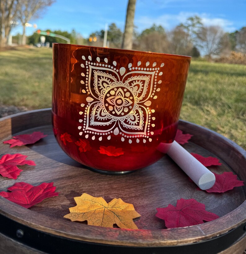 Alchemy 432Hz Perfect Pitch 8.5" C Note Singing bowl with Suede Mallet and O-Ring - Thecosmicaccess