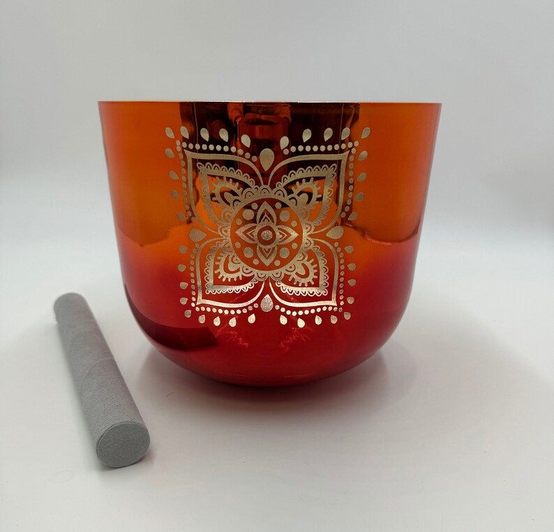 Alchemy 432Hz Perfect Pitch 8.5" C Note Singing bowl with Suede Mallet and O-Ring - Thecosmicaccess