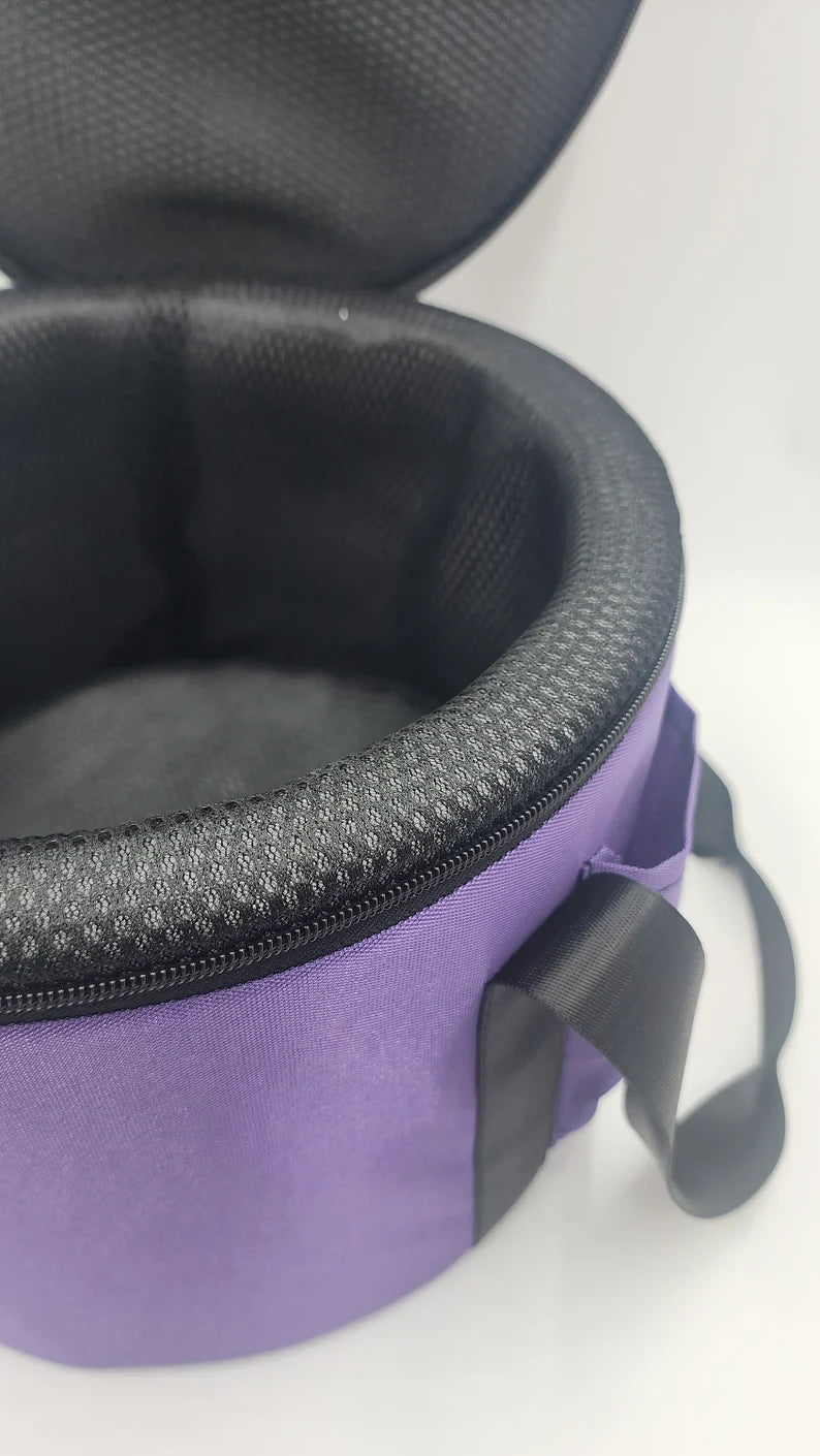 Crystal Singing Bowl Padded Secure Case for Securing Bowl Size 11 inch 9 inch and 7/6 inch with Inserts