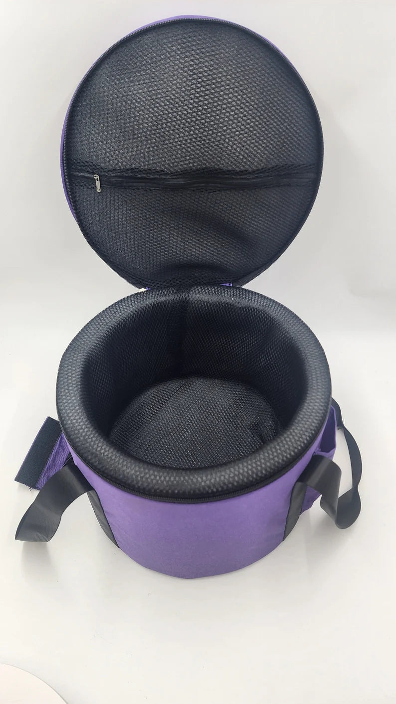 Crystal Singing Bowl Padded Secure Case for Securing Bowl Size 11 inch 9 inch and 7/6 inch with Inserts